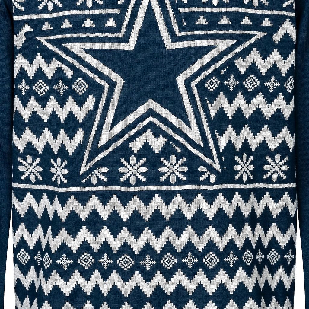 NFL Dallas Cowboys Ugly Sweater Big Logo 2-Color Christmas Produktbild 4