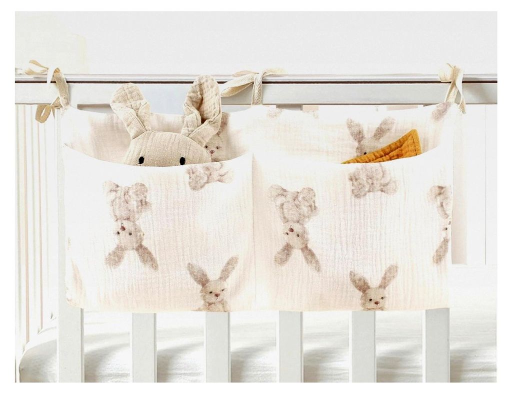 Gesteppte Wickeltasche, Windelaufbewahrungstasche, Windel-Organizer mit Cartoon-Motiv, Kinderwagenzubehör, praktische Wickeltasche für Schnuller,...