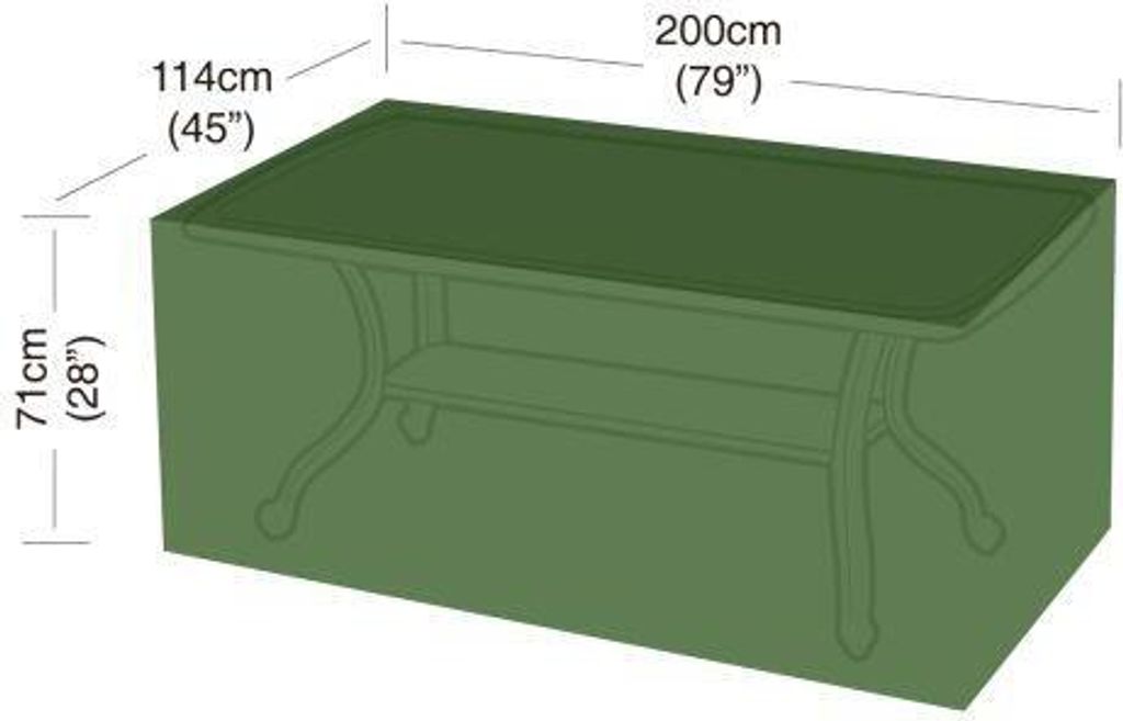 pokrowiec na prostokątny stół 8-osobowy 200x114x71cm, PE Zdjęcie produktu 