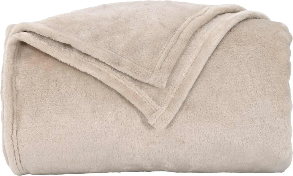 vidaXL Coperte 6 pezzi Beige 220 x 240 cm Pile - 5