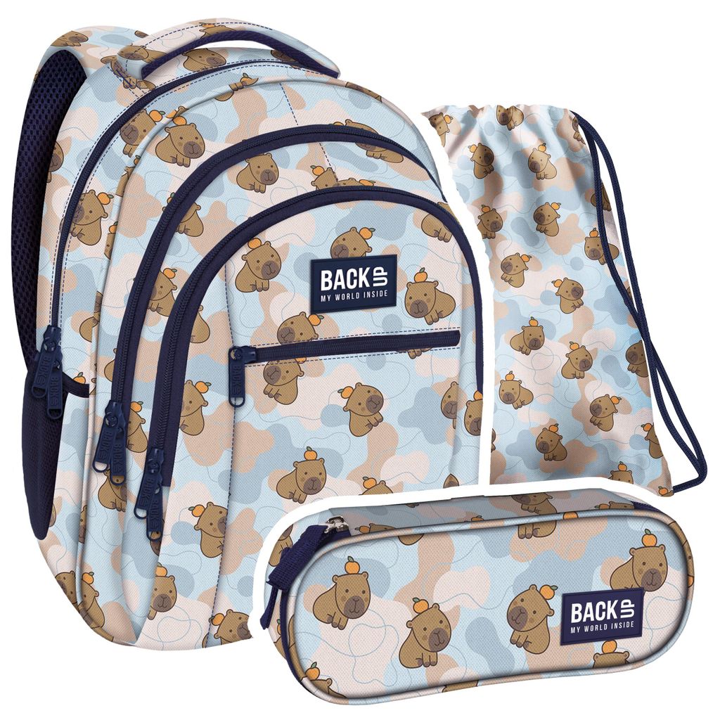 SCHULRUCKSACK ab der 5. Klasse mit reflektoren ergonomisch Produktbild 