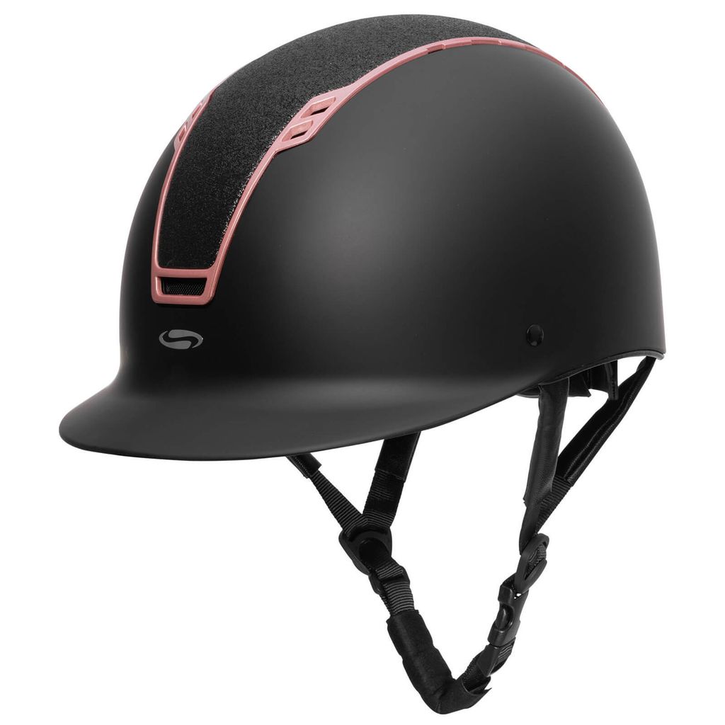 Waldhausen Reithelm Swing black matt/black/shine/roségold, Produktbild 