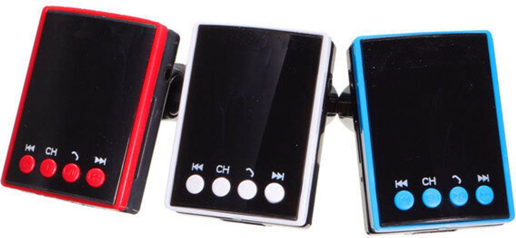 Auto Kit Wireless bluetooth Hands e MP3 Player Radio FM Transimittervs mit Fernbedienung - Rot