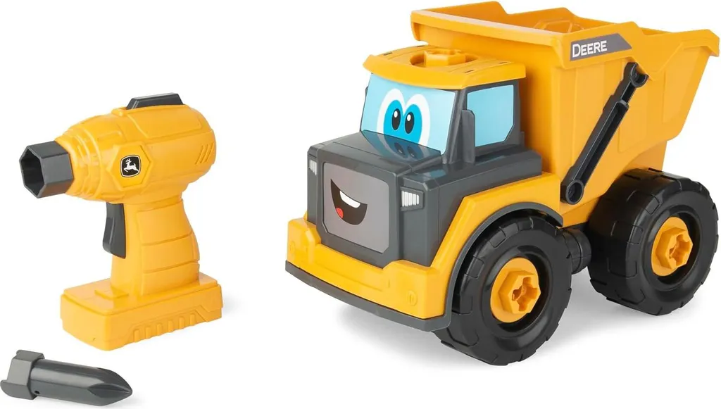 Jouet de Construction John Deere Camion-Benne et Perceuse Tomy 47508 - 2