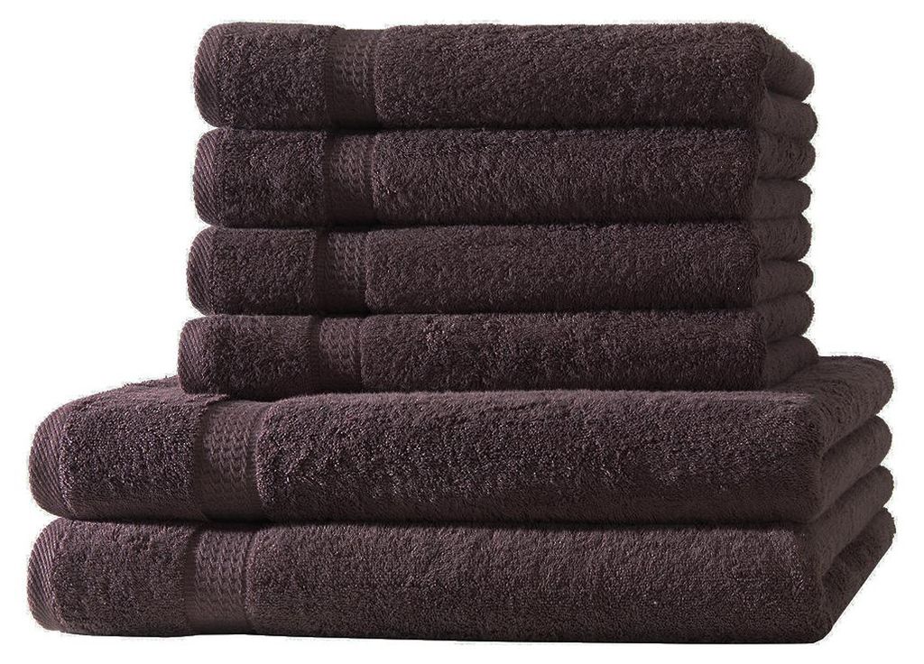 6er Set Frottee 4x Handtücher 2x Duschtücher Elegance 100% Produktbild 