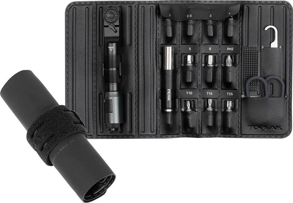 Mini Multi-outil de Vélo Ratchet Rocket Lite DX avec Étui de Rangement Noir