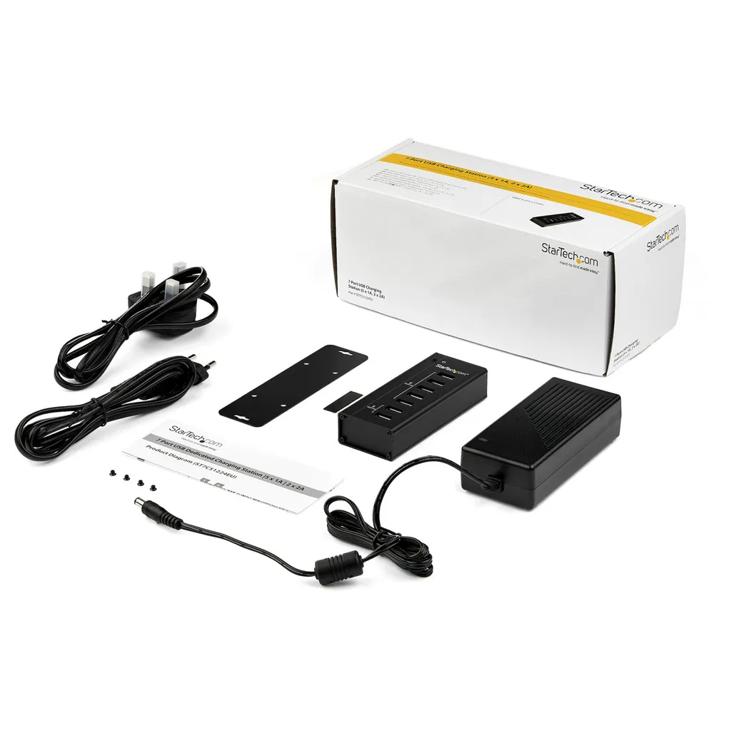 Station de Charge 7 Ports USB 5x1A et 2x2A StarTech.com Haute Puissance - 4