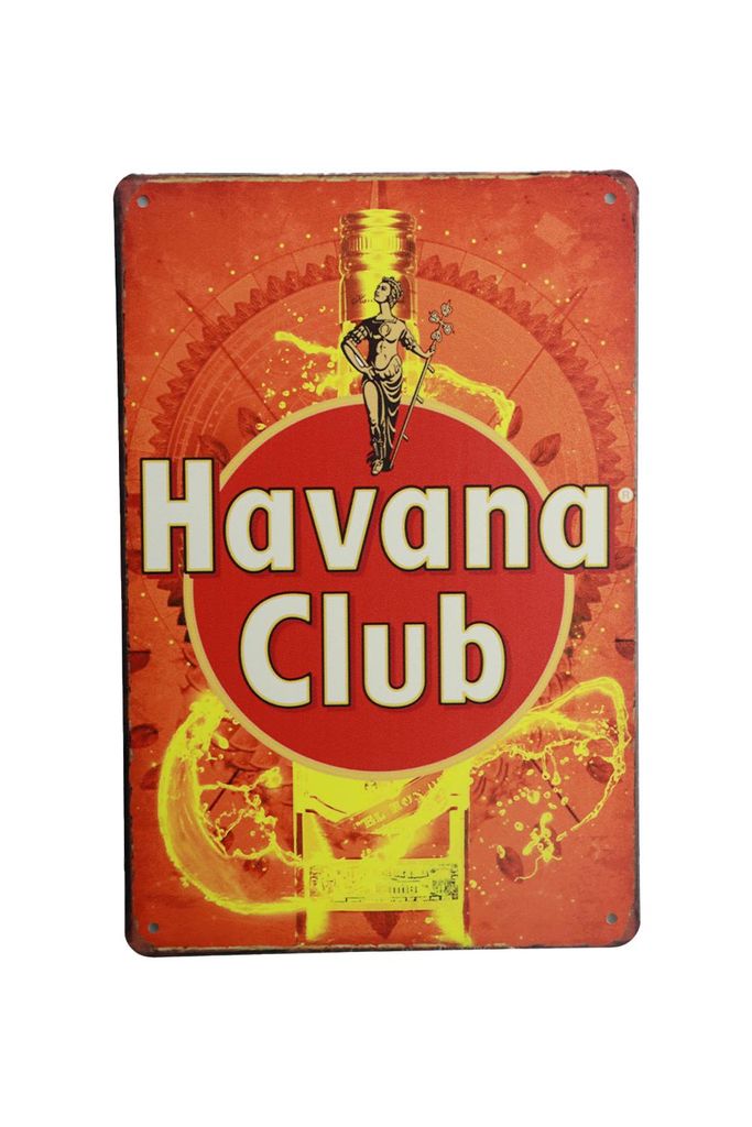 Blechschild - Havana Club - Vintage blechschild - Retro blechschild - Metall poster - Metallschild