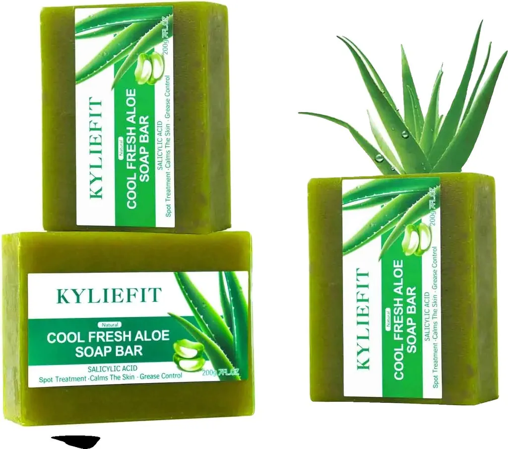 Sapone Aloe Vera Bio Illuminante e Antiacne | 2+1 GRATIS Eco-Friendly