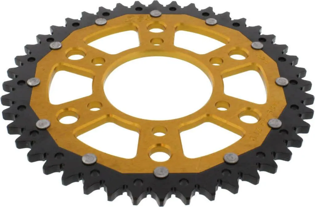 Couronne ZF Or et Noir 44 Dents 525 : Performance et Look Kawasaki