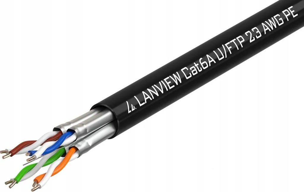 Câble Lanview Cat6a U-FTP contre les pertes de débit réseau local