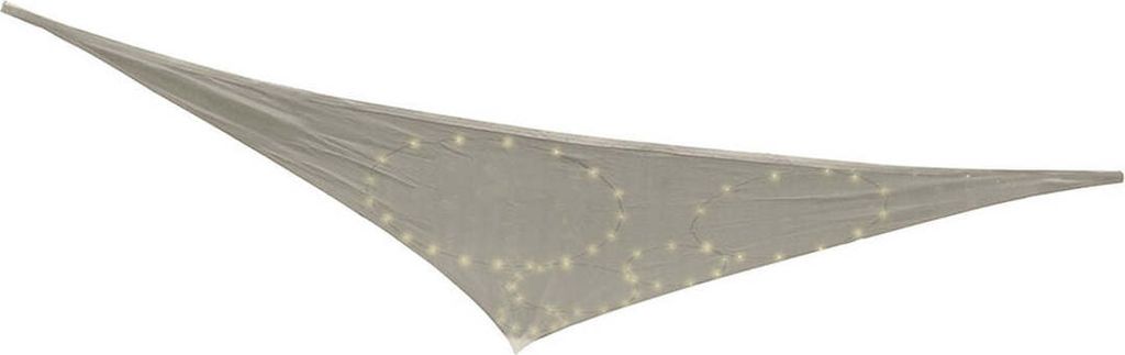 Gris Schattensegel 3 x 3 x 3 m LED Outdoor Solar Markisenleuchte
