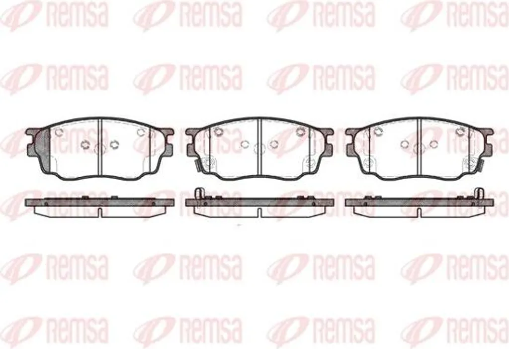 Plaquettes de frein REMSA 0800.22 pour Mazda 6 avec référence OE G2YD3323Z
