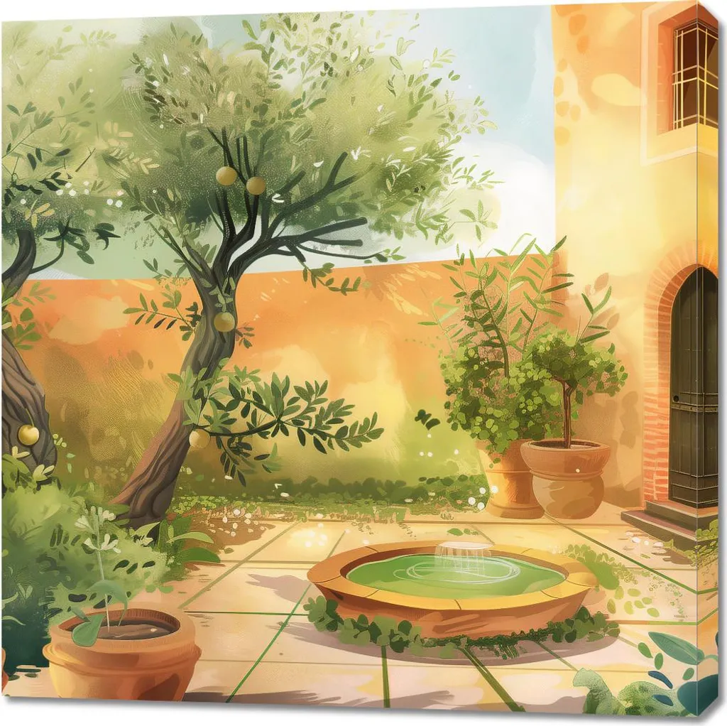 Image 90 x 90 cm Journée ensoleillée - Tableau carré décoration murale