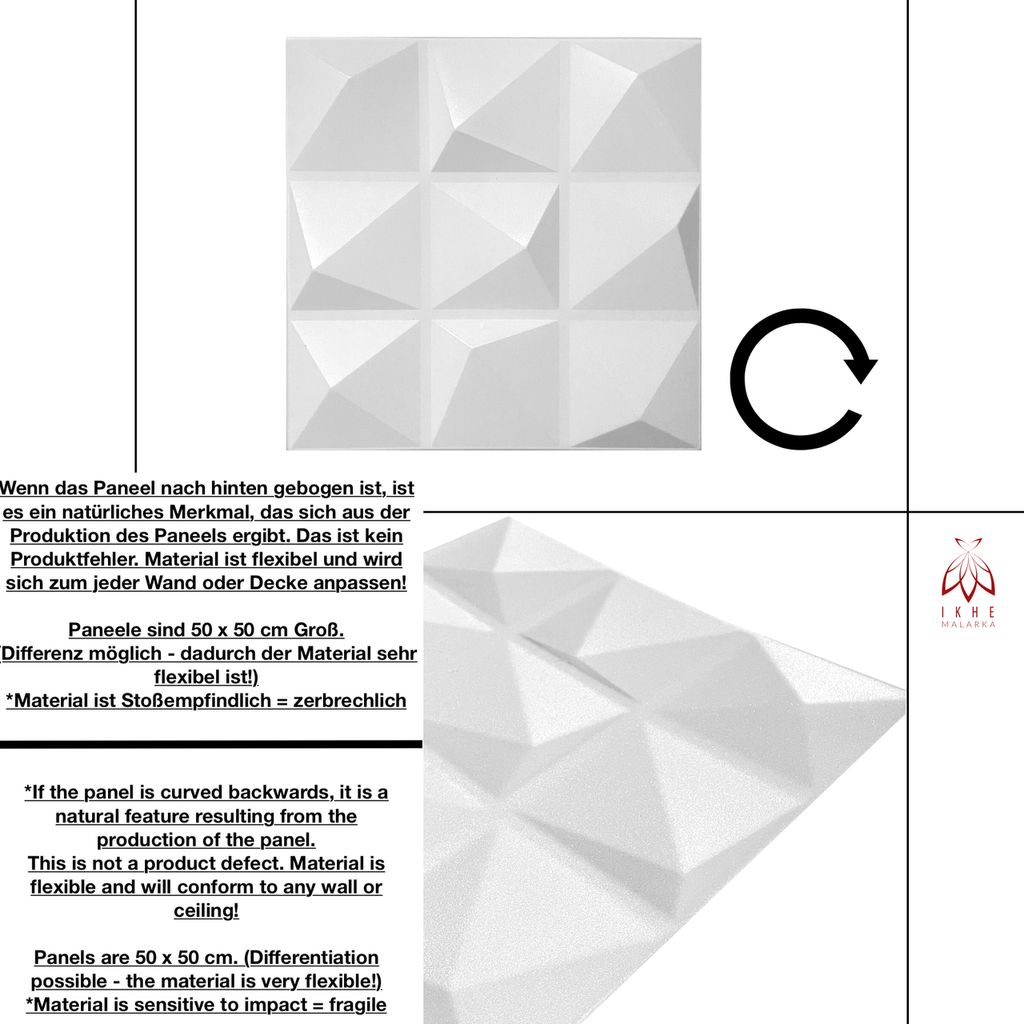 3D Paneele Wandpaneele Polystyrol XPS – Styropor Produktbild 4