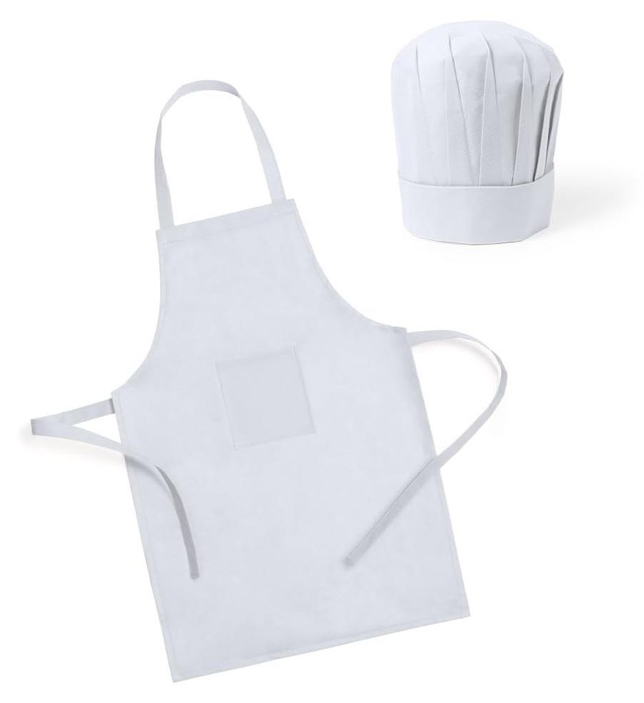 Set mit 24 Kochschürzen für Kinder, inklusive Kochmützen Produktbild 