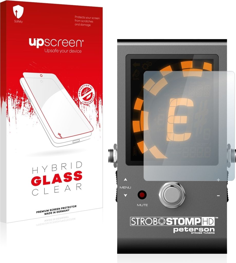 upscreen Schutzglas für Peterson Strobostomp HD Schutzfolie Panzer Folie Glas Display Schutz klar