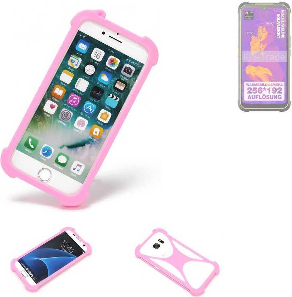 K-S-Trade Handy Hülle kompatibel mit AGM Glory G1S Schutz Hülle Bumper Silikon Schutz Hülle Cover Case Silikoncase Silikonbumper TPU Softcase