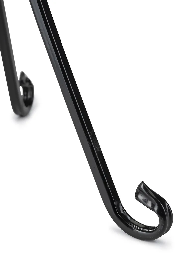 Support de Fleurs Noir Robuste en Métal 34x74 cm - Structure Stable