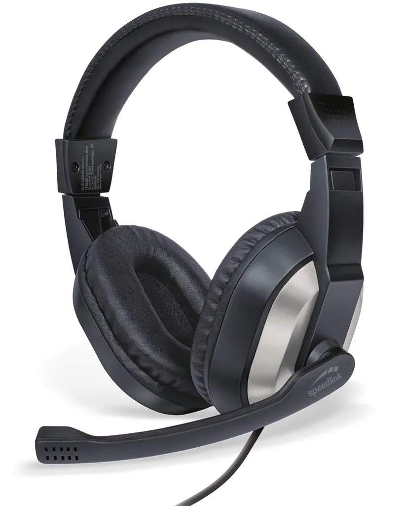 Speedlink THEBE Headset SL-870020-BK - Casque Audio Filaire Noir PC