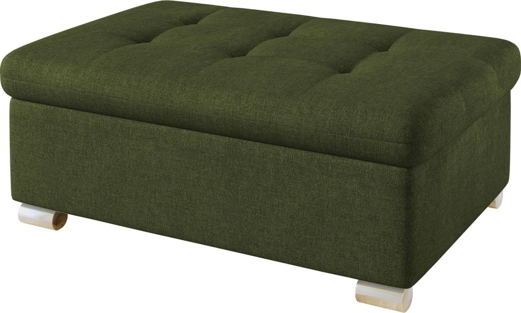 MIRJAN24 Polsterhocker Niko Groß, Stilvoll Sitzhocker vom Hersteller, Moderne Hocker (Farbe: Maya 07)