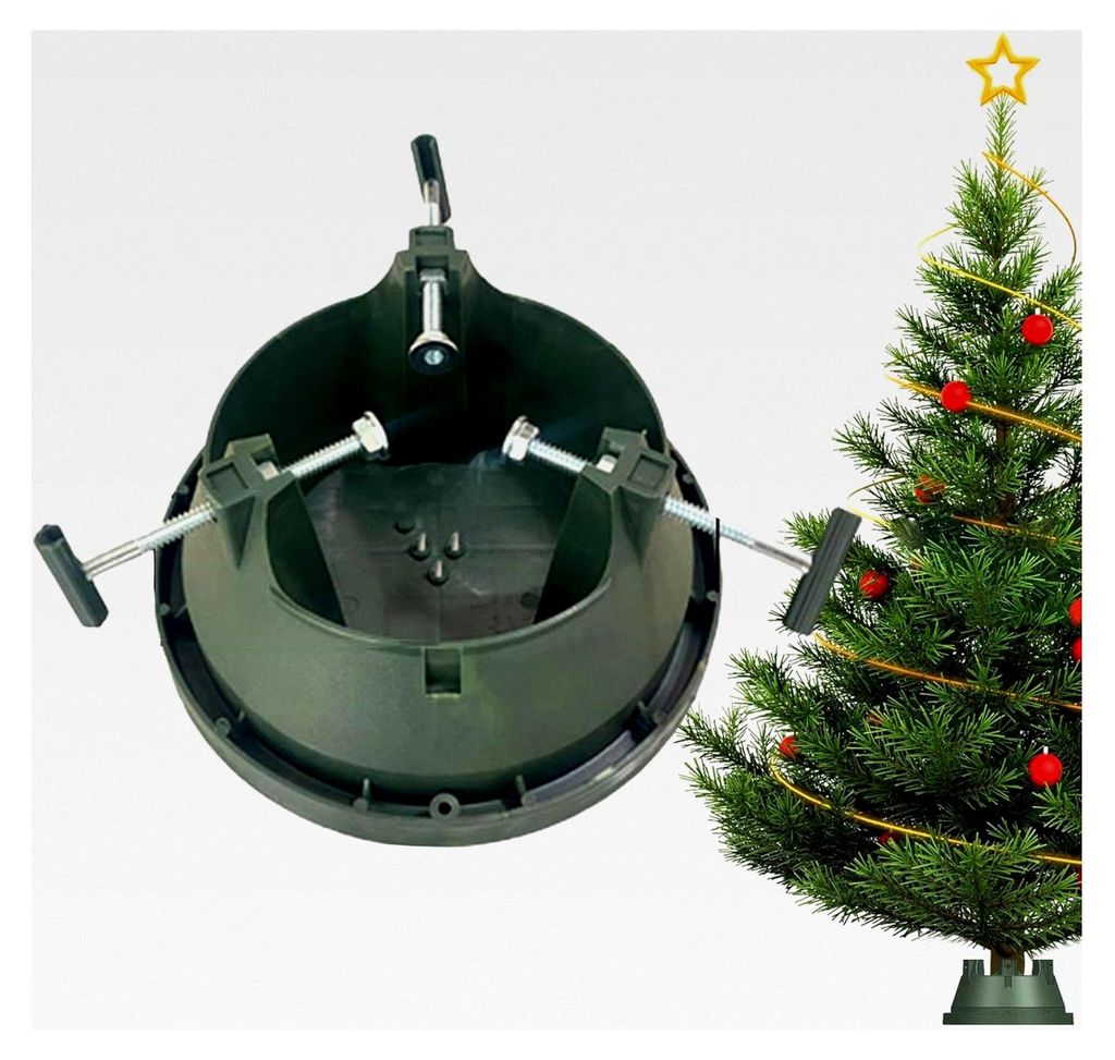 Christbaumständer für Weihnachtsbäume, rutschfester Baumtripod mit Wassertank | Rutschfester Standfuß für Wohnzimmer, Garten, Haus, Indoor und...