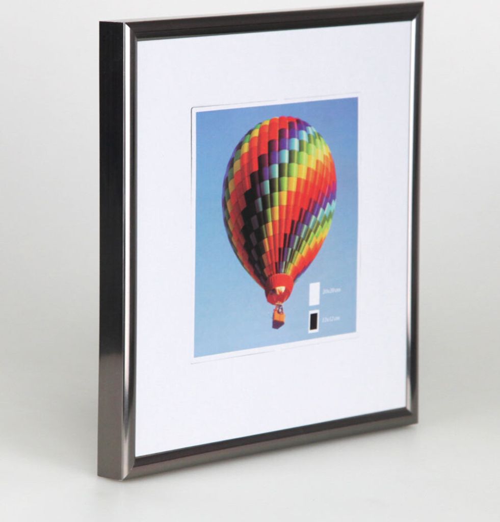 Bilderrahmen mit Klarglas quadratisch fotorahmen Kunststoff Posterrahmen Vintage Collage Picture Frame New Lifestyle - Farbe: Antrazit | Format: 50x50