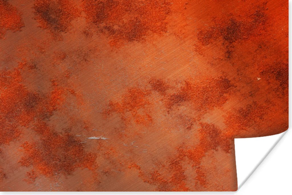 MuchoWow Poster Rost - Industrie - Metall - Stahl 120x80 cm - Bilder
