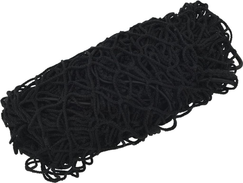 vidaXL Anhängernetz mit Gummiseil Schwarz 4x3 m PP