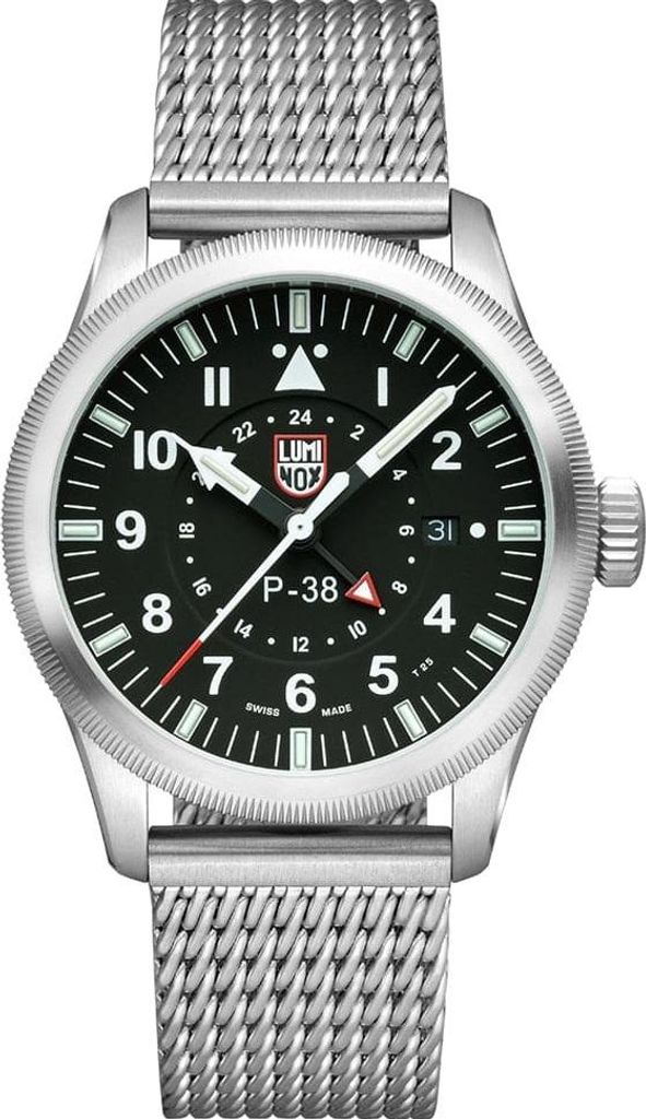 Luminox XA.9522 Air Pilot P-38 Lightning GMT schwarz silber Produktbild 