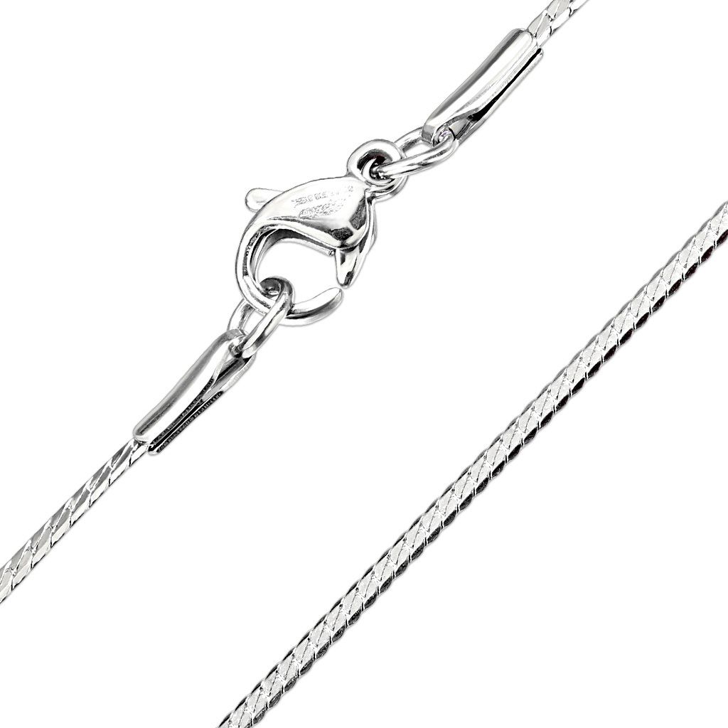 viva-adorno Edelstahl Damen oder Herren Kette Panzerkette Produktbild 