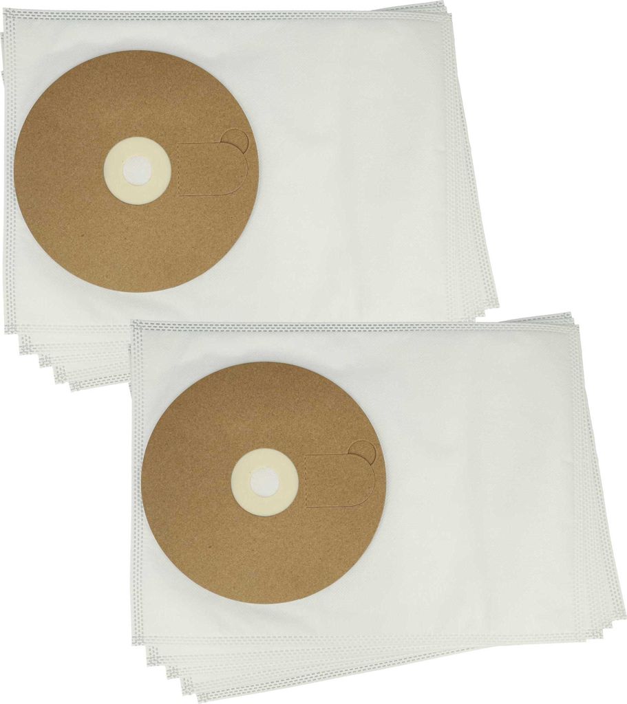 vhbw 10x Staubbeutel Ersatz für Wirbel 895041 für Staubsauger - 37,7cm x 26,8cm Weiß