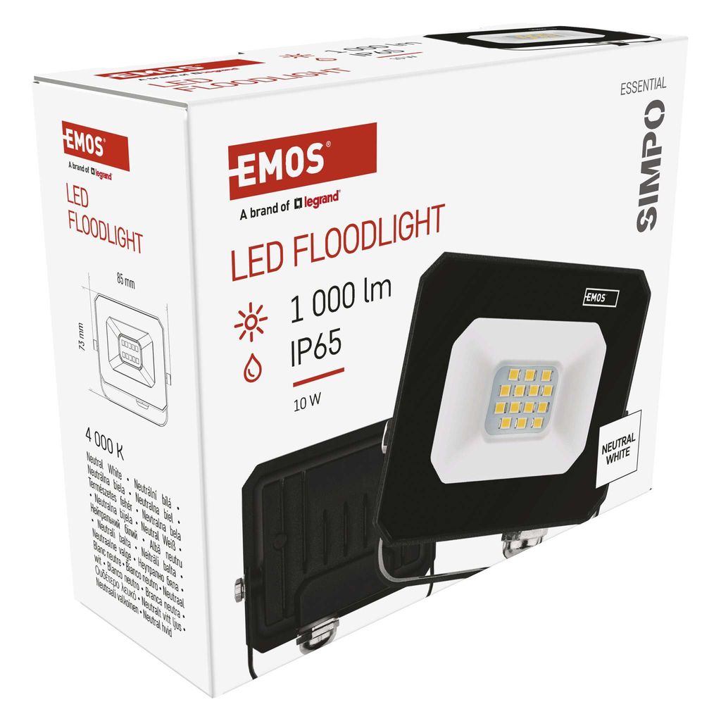 LED reflektor EMOS SIMPO 10 W, IP65, vodotesný do vlhkých Obrázok produktu 14
