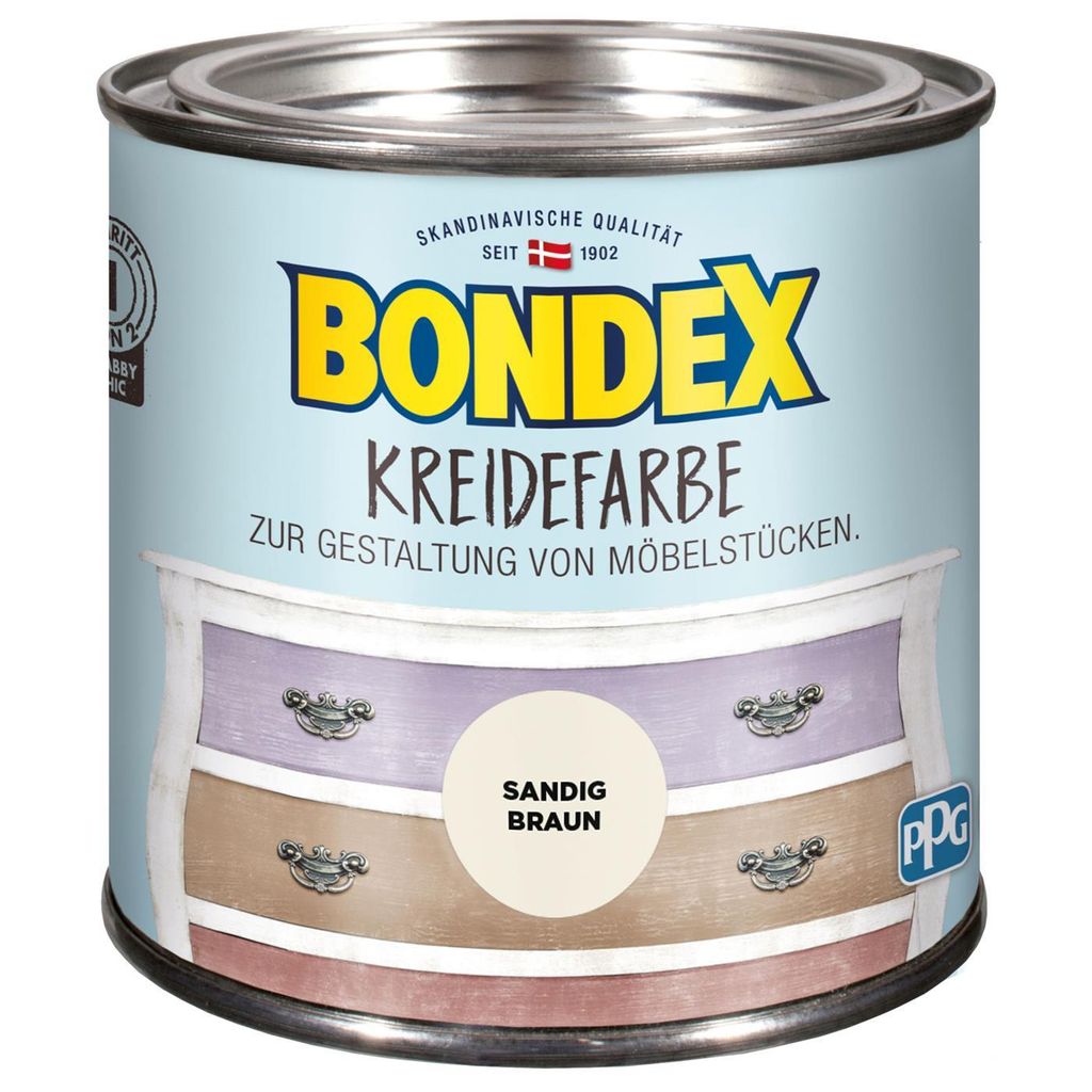 Bondex Kreidefarbe 500 ml sandig braun Produktbild 
