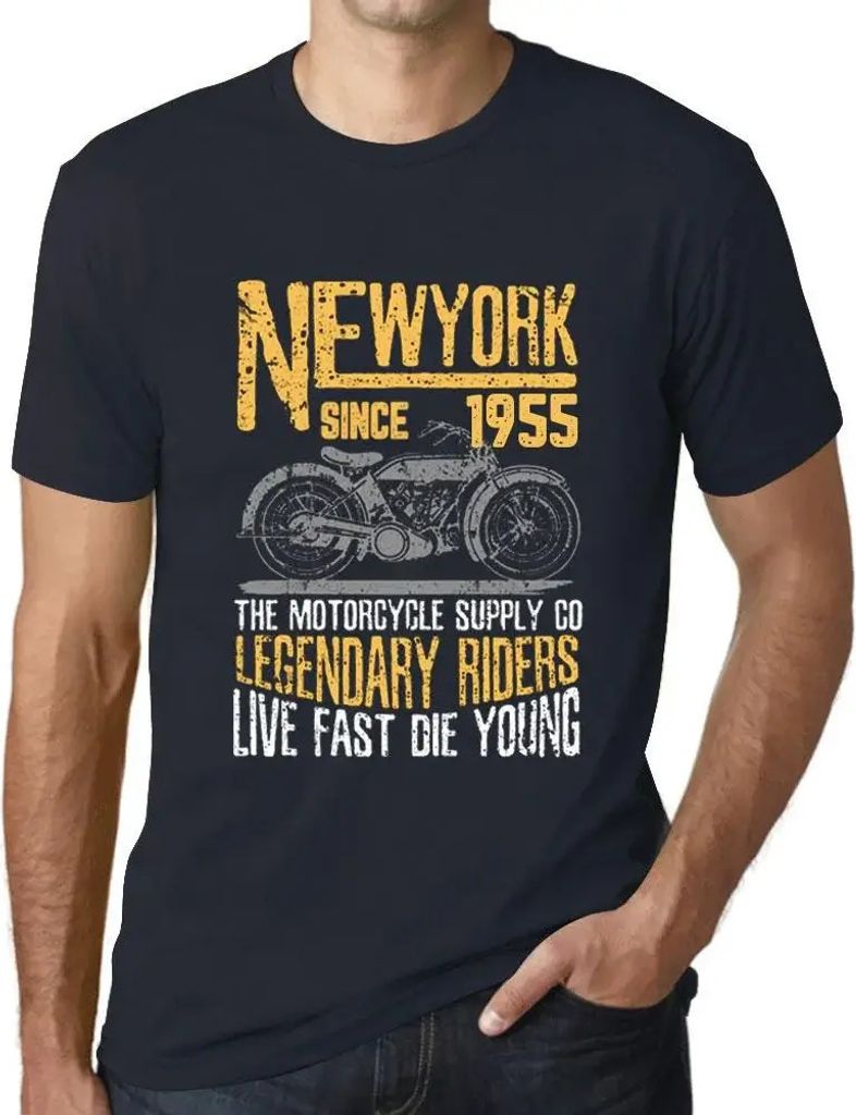 Herren Grafik T-Shirt Motorradlegenden seit 1955 – Motorcycle Legendary Riders Since 1955 – Geschenk 69. Geburtstag Jahrestag 69 Jahre Jubiläu...