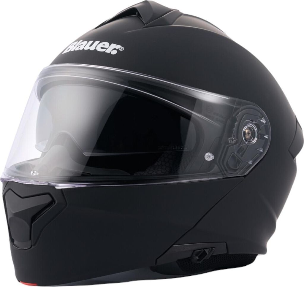 Blauer Noah Monochrome Klapphelm, schwarz matt, L (58/60)