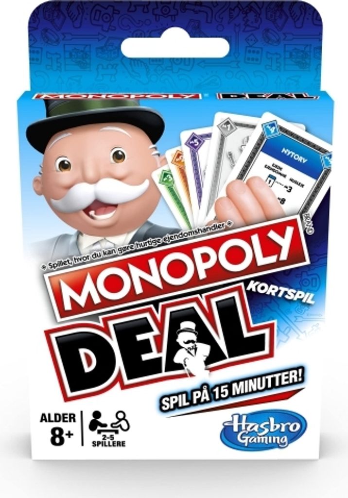 Hasbro Gaming Monopoly Deal, Kartenspiel, Sammlerstücke, 8 Jahr(e), 15 min, Familienspiel