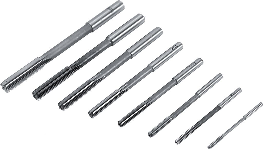 8pcs HSS Chucking Reibahlen Fräser Werkzeugsatz von 3/4/5/6/7/8/9/10mm gerader Schaft