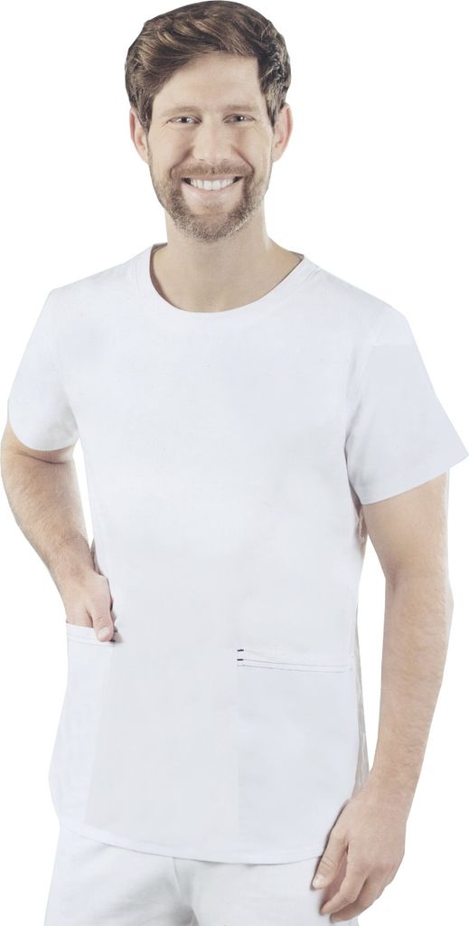 Herren Schlupfkasack OP Kasack Kleidung Altenpfleger Medizin Pflege Schlupfjacke, Größe:M