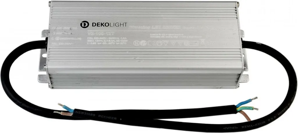 Alimentation LED pour Jardin et Terrasse 12V 100W IP67 Dimmable 872135