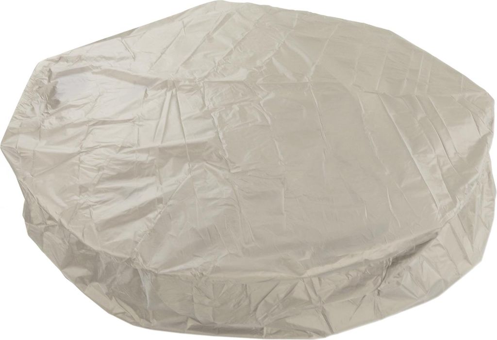 Außenmöbel Staubschutzabdeckungen Runde Badewannenabdeckung 190 Silber Polyester Taft Hot Tub Wasserdichte Abdeckung 190x30cm Beige