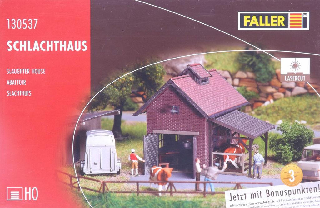 Faller 130537 Schlachthaus Spur H0 in