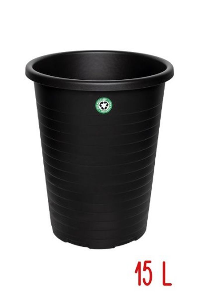 Koš na papír 15 l - černý Obrázek produktu 
