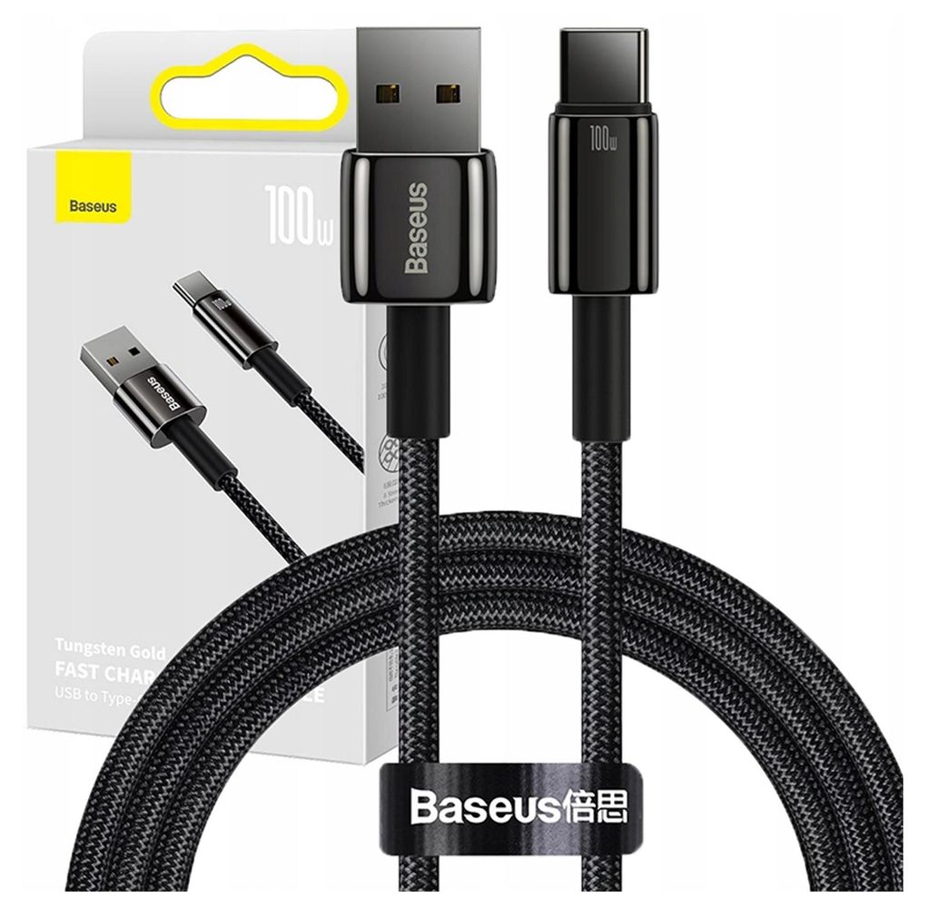 Baseus CAWJ000101 Câble USB 2.0 2 m USB C Noir Image du produit 