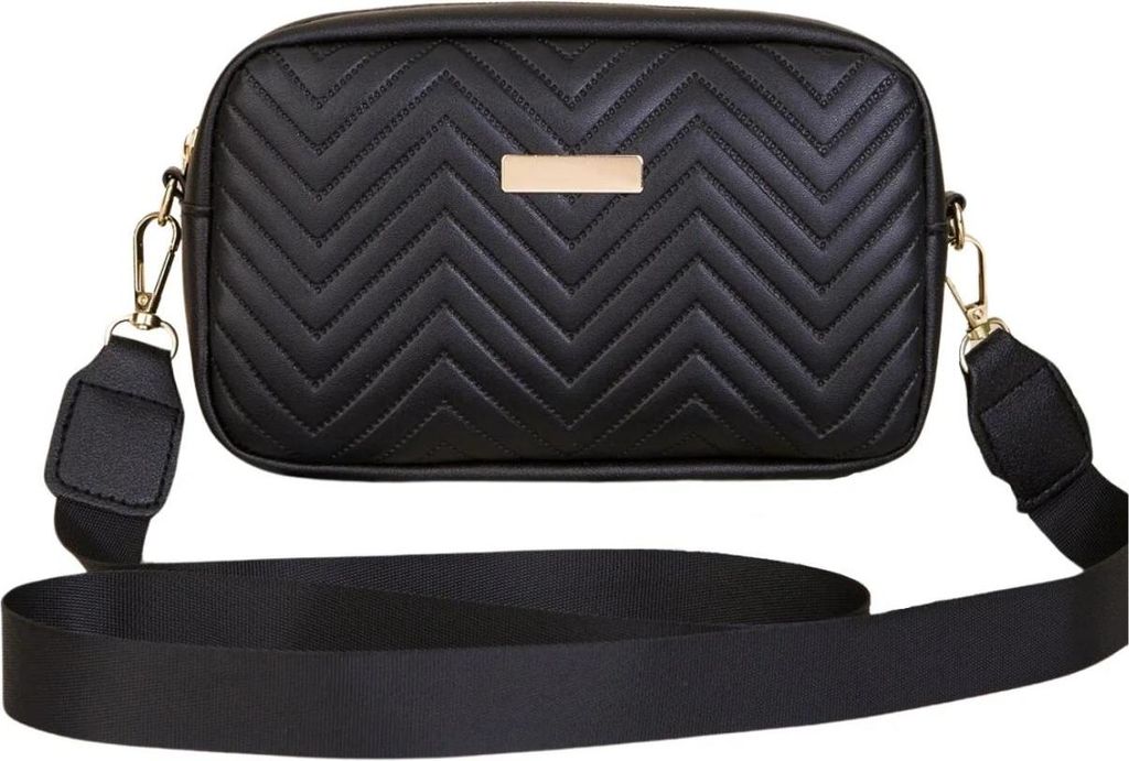 Camerazar Elegante borsa da donna in ecopelle nera con Immagine del prodotto 