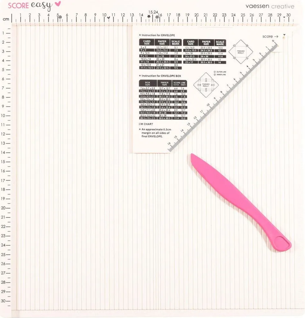 Table de rainurage Score Easy Vaessen Creative blanc cassé pour pliage - 6