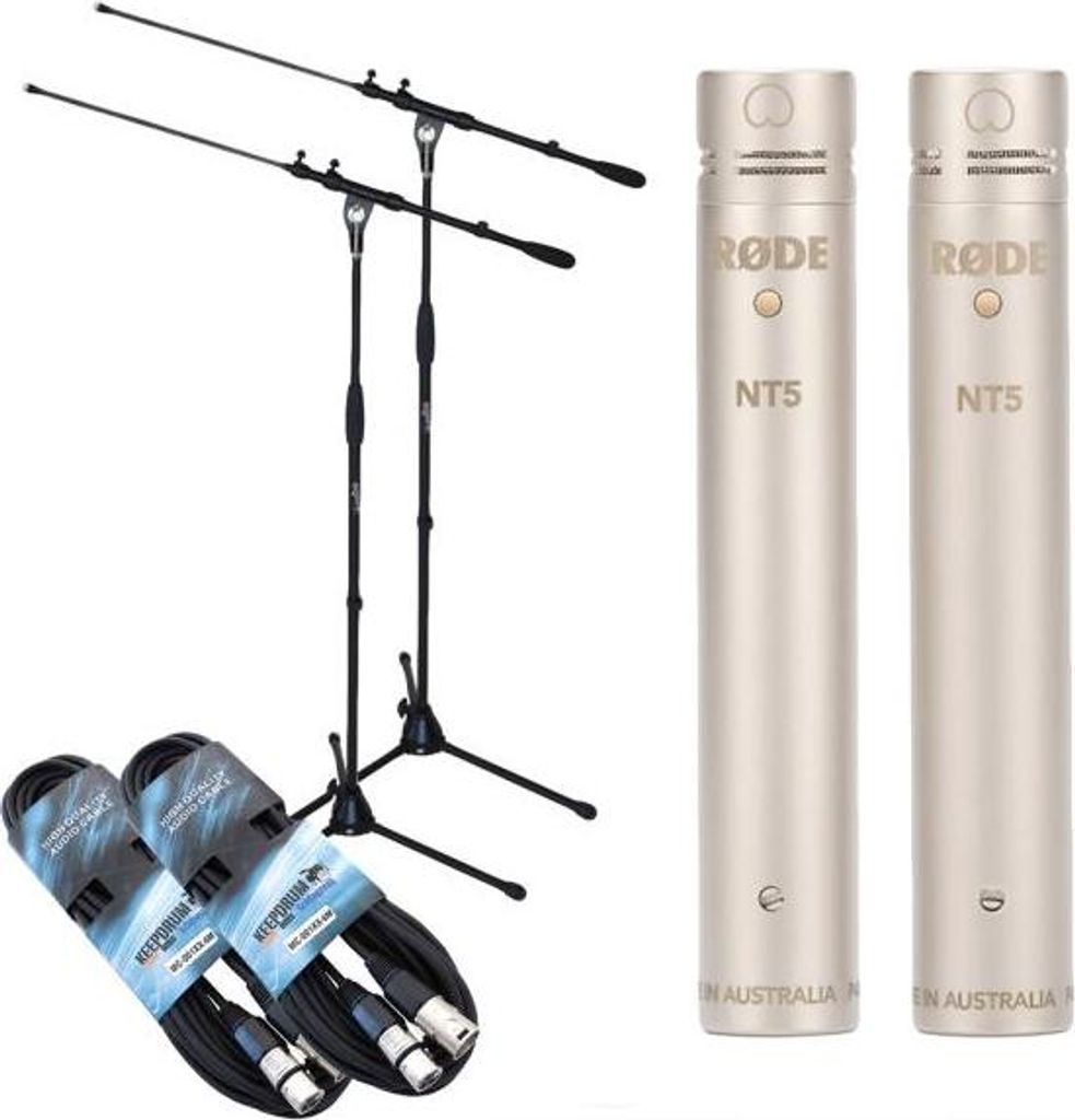 Rode NT5 MP Mikrofon-Set mit 2x Stativ mit 2x Kabel