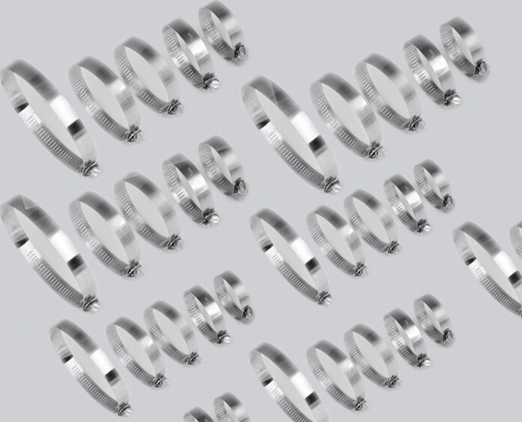 Set mit 80 Schlauchschellen (12-40 mm Durchmesser, in 2 Produktbild 