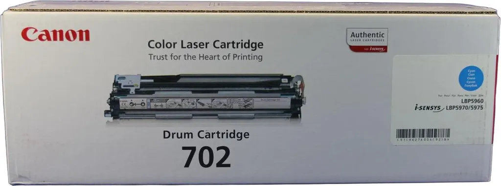 Supprimez les Traces d'Impression : Tambour Canon 702 C Cyan 9627A004
