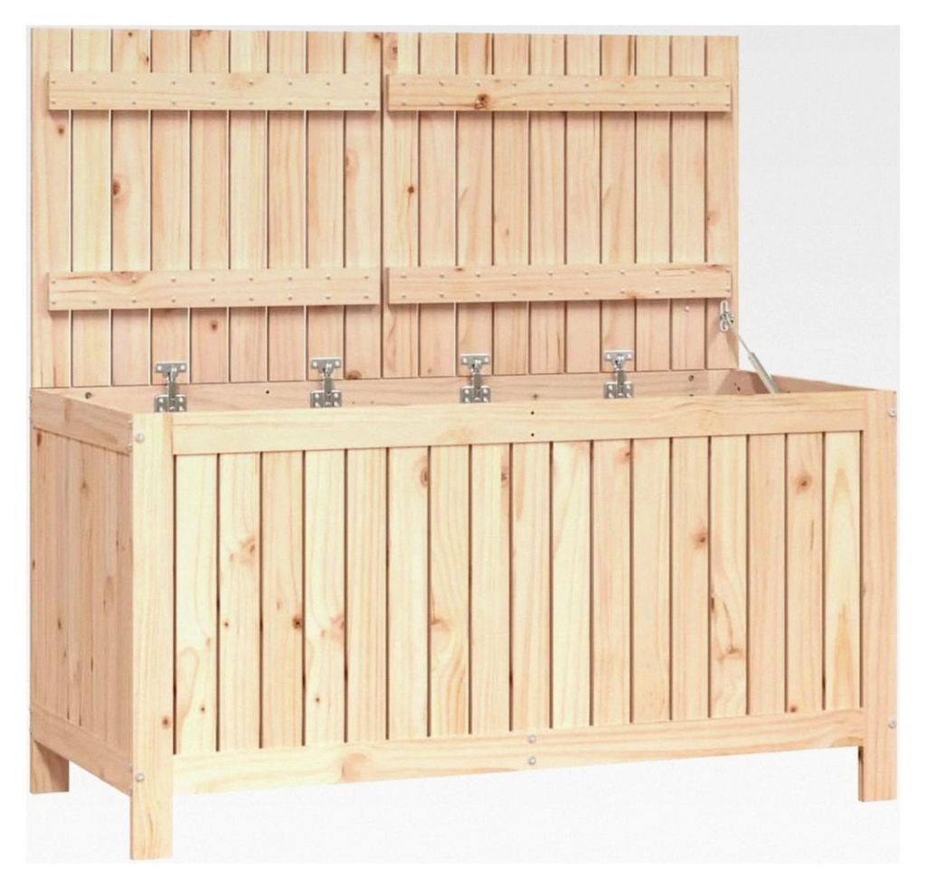 Gartentruhe aus massivem Kiefernholz 121 x 55 x 64 cm